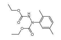 (2,5-dimethyl-phenyl)-hydrazine-N,N'-dicarboxylic acid diethyl ester结构式