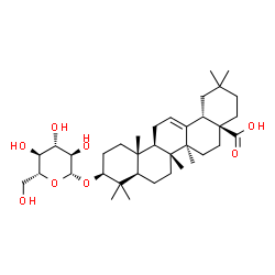 3β-(β-D-Glucopyranosyloxy)olean-12-en-28-oic acid结构式