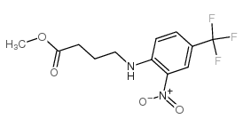 4-[2-硝基-4-(三氟甲基)苯胺]丁酸甲酯结构式