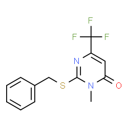 2-(Benzylsulfanyl)-3-methyl-6-(trifluoromethyl)-4(3H)-pyrimidinone structure