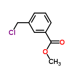 3-氯甲基苯甲酸甲酯结构式