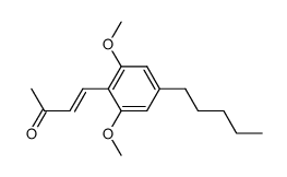 4-(2,6-Dimethoxy-4-pentylphenyl)-3-buten-2-one结构式