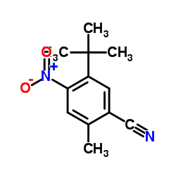 5-tert-Butyl-2-methyl-4-nitrobenzonitrile结构式