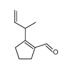 1-Cyclopentene-1-carboxaldehyde, 2-(1-methyl-2-propenyl)- (9CI) structure