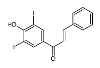 1-(4-hydroxy-3,5-diiodophenyl)-3-phenylprop-2-en-1-one结构式