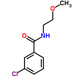 3-Chloro-N-(2-methoxyethyl)benzamide结构式