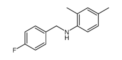 N-(4-Fluorobenzyl)-2,4-dimethylaniline结构式