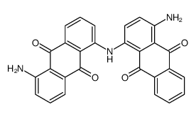 1-amino-4-[(5-amino-9,10-dioxoanthracen-1-yl)amino]anthracene-9,10-dione结构式