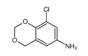8-chloro-4H-1,3-benzodioxin-6-amine结构式