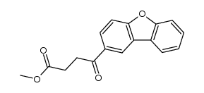 γ-oxo-2-dibenzofuranbutanoic acid methyl ester结构式