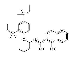 N-[1-[2,4-bis(1,1-dimethylpropyl)phenoxy]butyl]-1-hydroxynaphthalene-2-carboxamide Structure