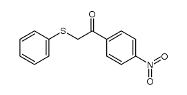1-(4-nitro-phenyl)-2-phenylsulfanyl-ethanone结构式