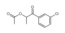 rac-1-(3-chlorophenyl)-2-acetoxypropan-1-one结构式