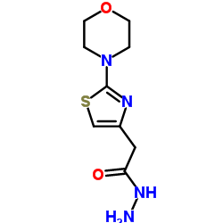 (2-MORPHOLIN-4-YL-THIAZOL-4-YL)-ACETIC ACID HYDRAZIDE Structure