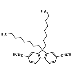 2,7-Diethynyl-9,9-dioctyl-9H-fluorene结构式
