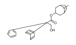 1-alpha-H,5-alpha-H-Tropan-3-alpha-ol, 2,2-diphenyl-3-hydroxypropionat e结构式