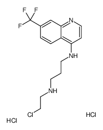 4-((3-((2-Chloroethyl)amino)propyl)amino)-7-trifluoromethylquinoline d ihydrochloride picture