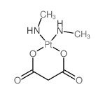 methylazanide; platinum(+2) cation; propanedioic acid结构式