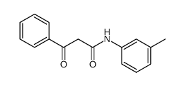 3-oxo-3-phenyl-propionic acid m-toluidide Structure