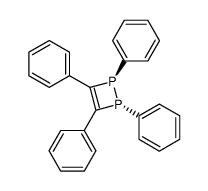 (1R,2R)-1,2,3,4-Tetraphenyl-1,2-dihydro-[1,2]diphosphete结构式
