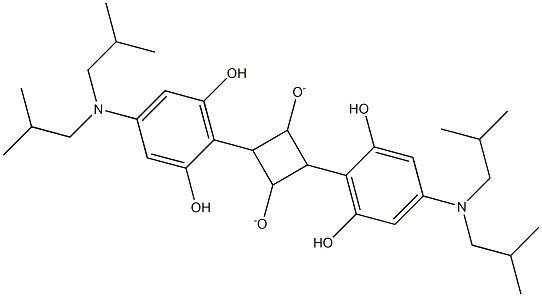 2,4-双(4-(二异丁基氨基)-2,6-二羟基苯基)环丁烷-1,3-双(酚盐)图片