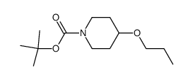 1-tert-Butyloxycarbonyl-4-propoxy-piperidine结构式