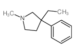 3-ethyl-1-methyl-3-phenyl-pyrrolidine structure