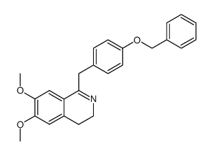 1-(4-(benzyloxy)benzyl)-6,7-dimethoxy-3,4-dihydroisoquinoline Structure