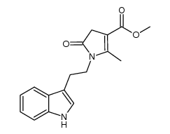 methyl 1-[2-(1H-indol-3-yl)ethyl]-2-methyl-5-oxo-4,5-dihydro-1H-pyrrole-3-carboxylate结构式