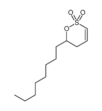 6-octyl-5,6-dihydrooxathiine 2,2-dioxide Structure