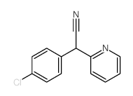 2-(4-氯苯基)-2-(吡啶-2-基)乙腈结构式