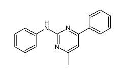 4-methyl-N,6-diphenylpyrimidin-2-amine结构式