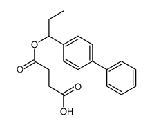 4-oxo-4-[1-(4-phenylphenyl)propoxy]butanoic acid Structure