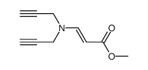 3-[Bis(2-propynyl)amino]acrylic acid methyl ester结构式