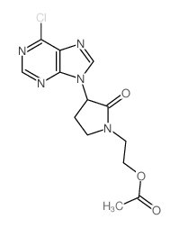 2-[3-(6-chloropurin-9-yl)-2-oxo-pyrrolidin-1-yl]ethyl acetate picture