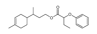 2-phenoxybutyric acid, 3-(4-methyl-3-cyclohexenyl)butylester Structure