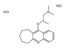 dimethyl-[2-(7,8,9,10-tetrahydro-6H-cyclohepta[b]quinolin-5-ium-11-yloxy)propyl]azanium,dichloride Structure