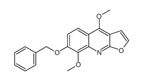 7-benzyloxy-4,8-dimethoxy-furo[2,3-b]quinoline结构式