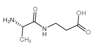 L-丙氨酰-BETA-丙氨酸结构式