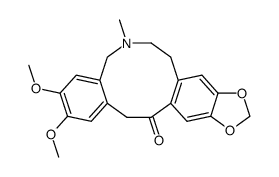 2,3-dimethoxy-6-methyl-5,7,8,15-tetrahydrobenzo[c][1,3 ]benzodioxolo[5,6,g]azecin-14(6H)-one结构式