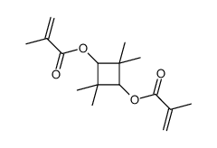 [2,2,4,4-tetramethyl-3-(2-methylprop-2-enoyloxy)cyclobutyl] 2-methylprop-2-enoate结构式