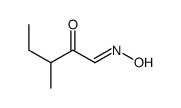 (1E)-1-hydroxyimino-3-methylpentan-2-one结构式
