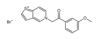 1-(3-methoxyphenyl)-2-thieno[3,2-c]pyridin-5-ium-5-ylethanone,bromide Structure