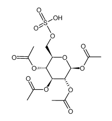 O1,O2,O3,O4-Tetraacetyl-O6-sulfo-β-D-glucopyranose Structure