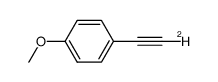 1-(2'-deutero)ethynyl-4-methoxybenzene结构式