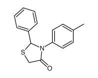 2-phenyl-3-(4-methylphenyl)-oxo-1,3-thiazolidine结构式