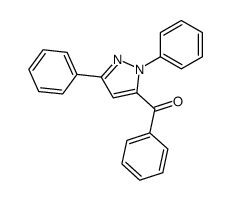 (2,5-diphenylpyrazol-3-yl)-phenylmethanone结构式