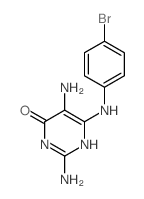 2,5-diamino-6-[(4-bromophenyl)amino]-1H-pyrimidin-4-one picture