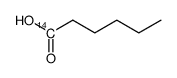 [1-14C]caproic acid结构式