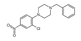 1-benzyl-4-(2-chloro-4-nitrophenyl)piperazine结构式